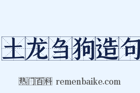 土龙刍狗造句是什么意思的图片